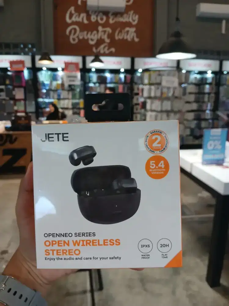 Open Ear OWS Clip JETE OpenNeo Headset Lari dan Kerja Bluetooth 5.4