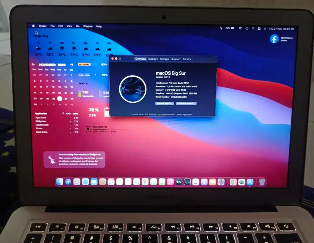 MacBook air 13,3inch i5