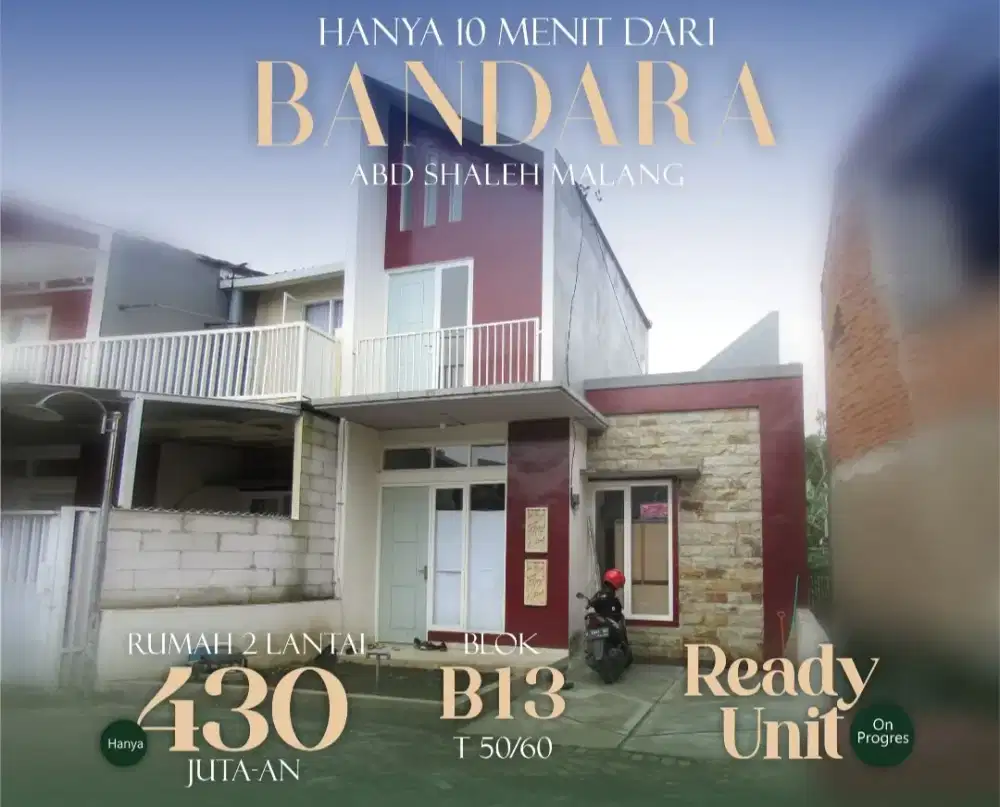 Rumah Ready Pakis Bandara 2 lt 430 jt