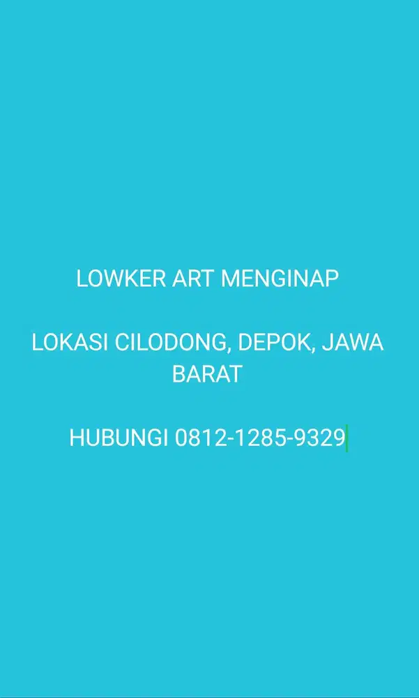LOWKER ART MENGINAP