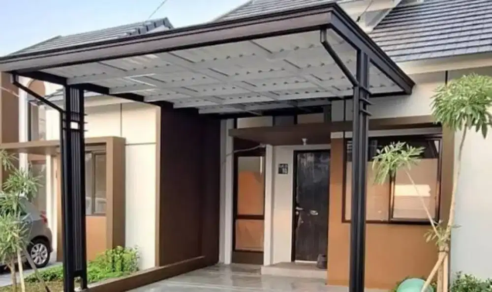 Kanopi atap upvc single layer