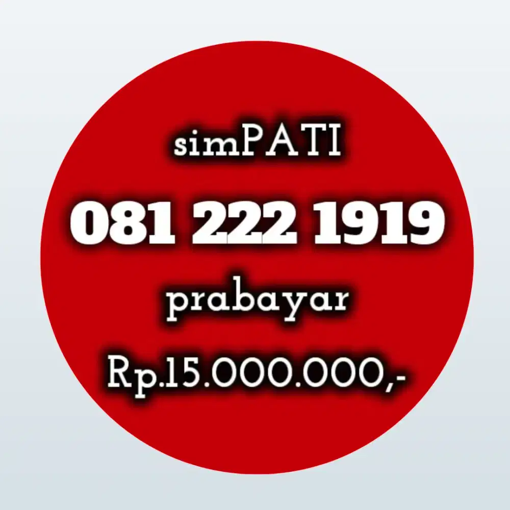 NOMOR CANTIK SIMPATI 1919