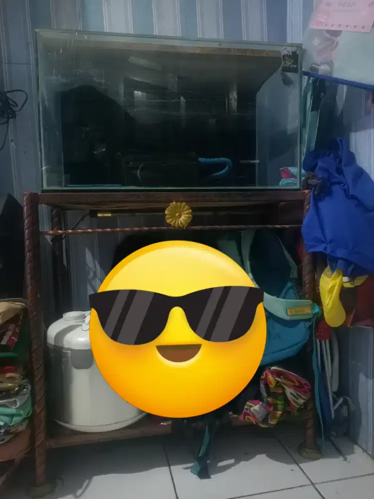 Aquarium 60x30x35 + Rak nya
