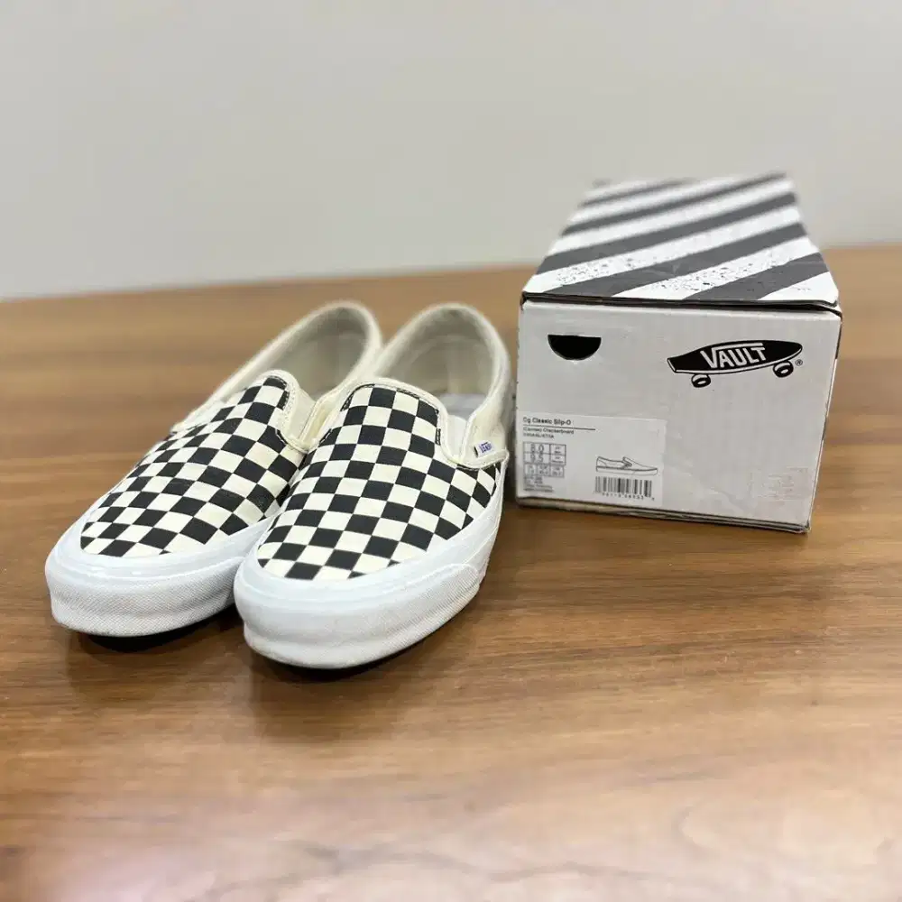 Original Vans Checkerboard Classic Slip On Og V2 Mulus Nt deus nike sb