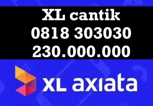 NOMOR CANTIK XL 303030 , bukan telkomsel atau indosat three axis halo