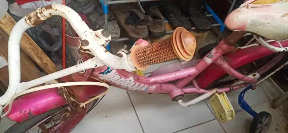 Jual sepeda anak perempuan utk usia 7-9 THN kondisi perlu perbaikan