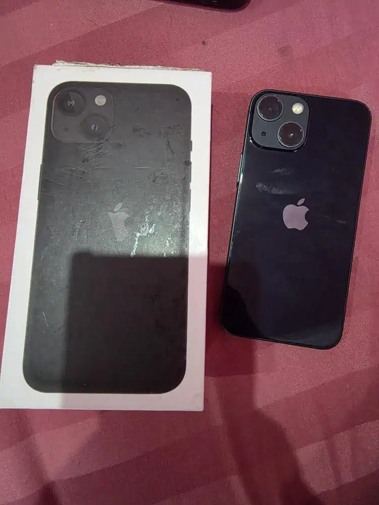 Iphone 13 Mini hitam 256 BH90% Inter Bea Cukai lkp bonus case