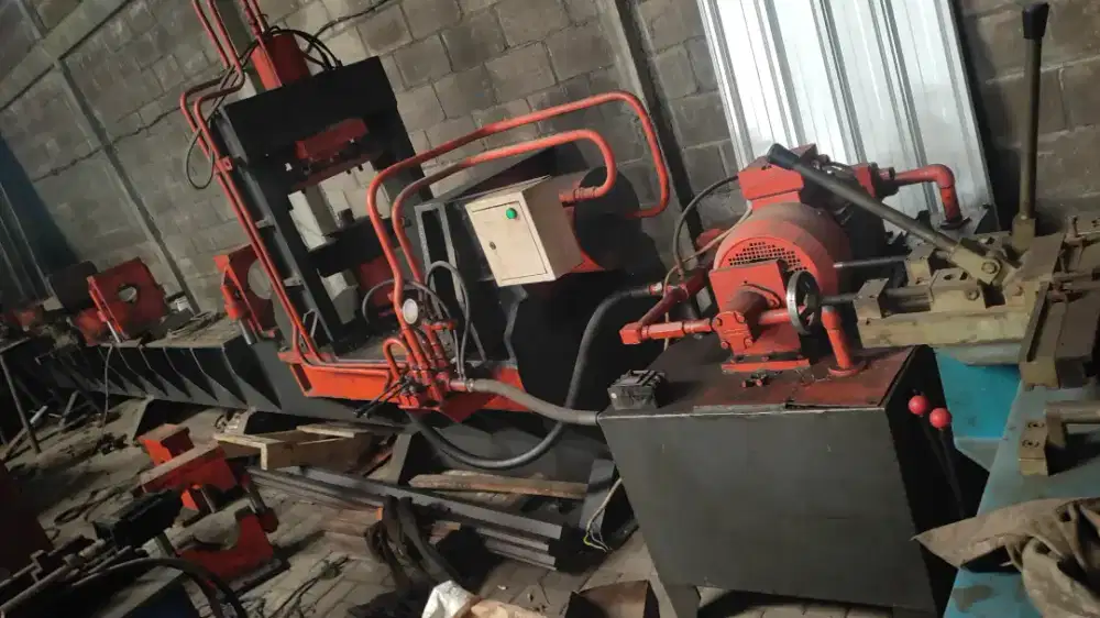 Mesin reducer pipa 3-8inchi hidrolik