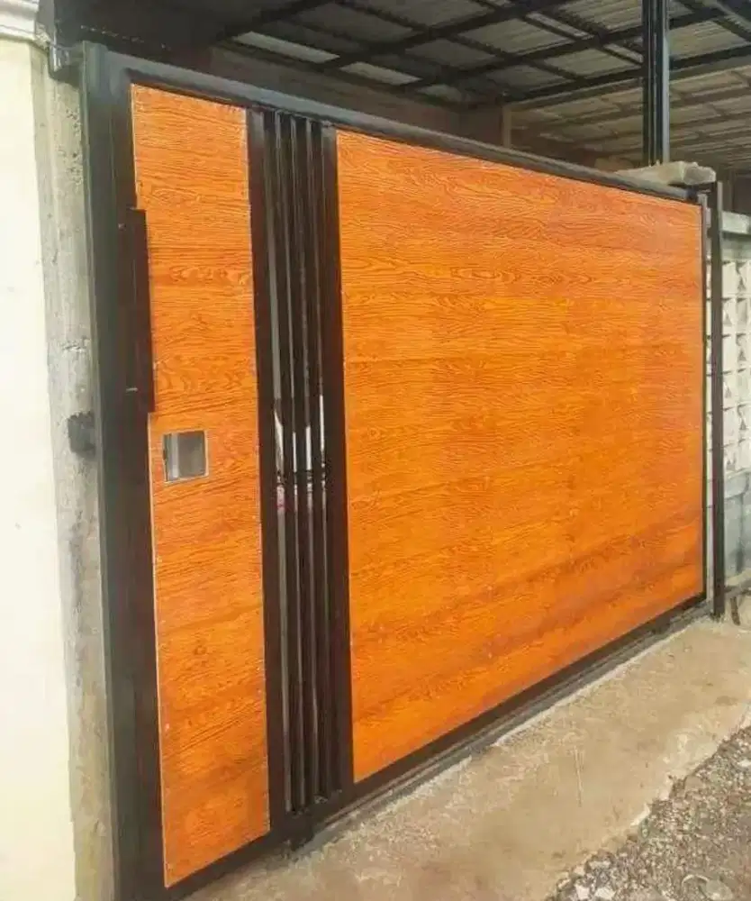 0014 pagar minimalis grc woodplank