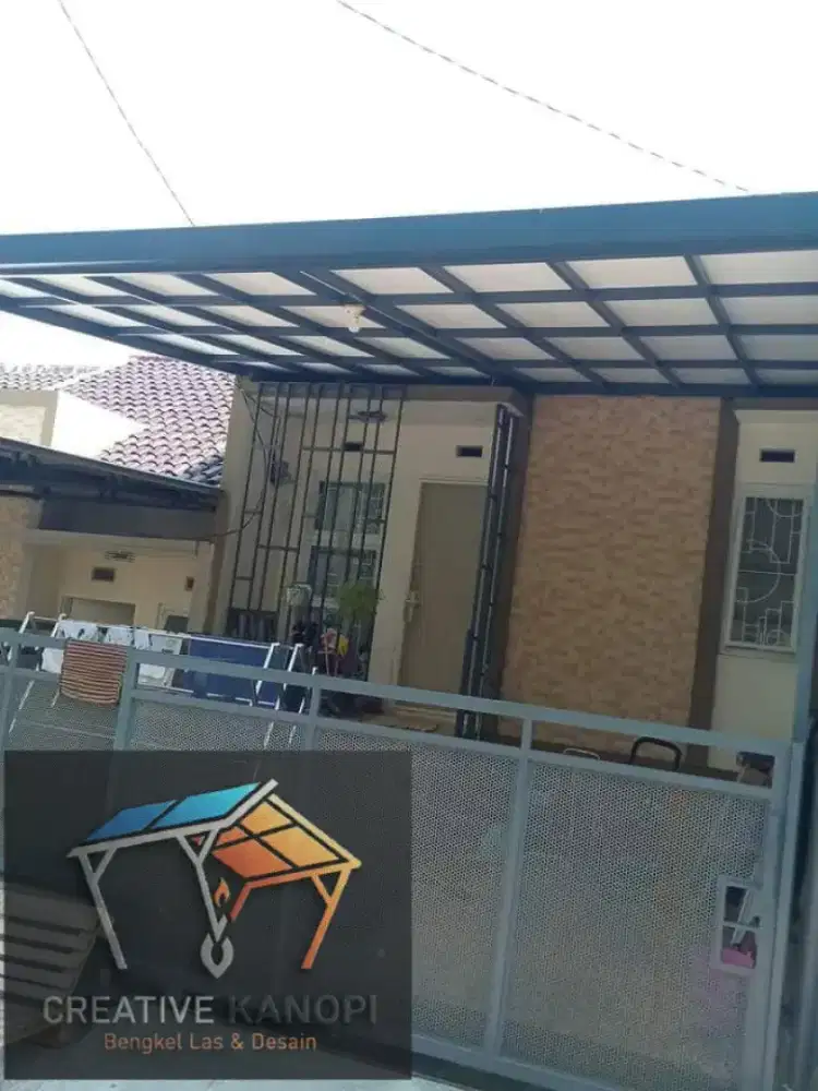 0017 kanopi atap upvc alderon singgle layer