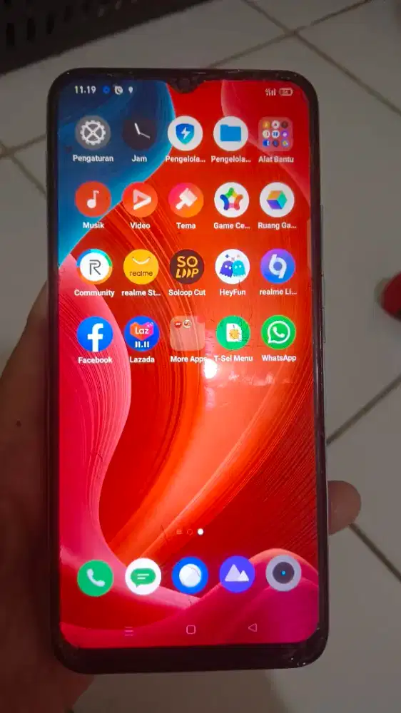 Hp realme narzo 20 jringn 4g ram 4/64gb lyr poni 7in sdik jari
