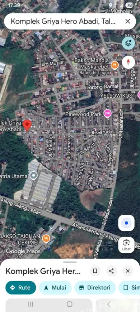 Dijual Tanah Perumahan Lokasi Ramai Griya Hero Abadi