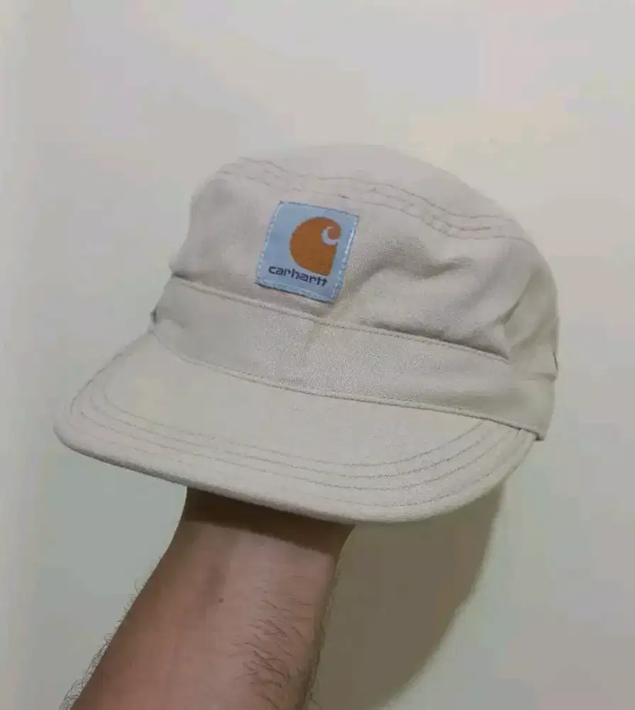 Topi 5 panel carhartt cream