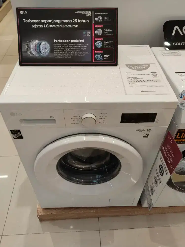 MESIN CUCI LG FRONT LOAD 7KG