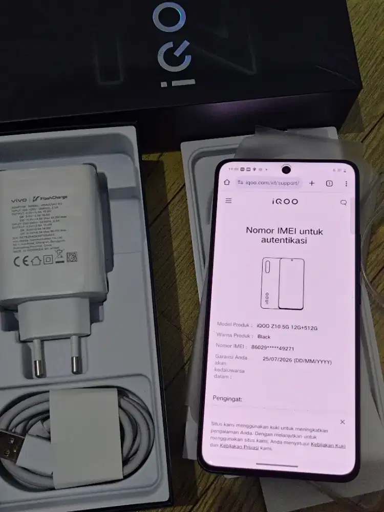 Iqoo Z10 5G 12/512Gb mulus garansi panjang Bisa TT
