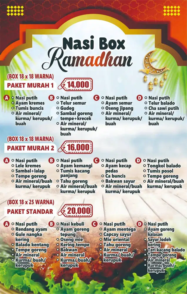 PAKET NASI BOX RAMADHAN JOGJA