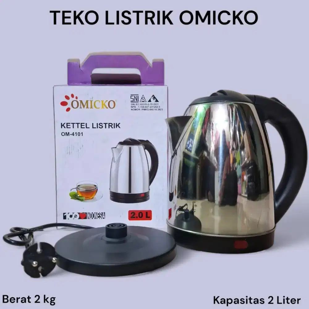 Teko Listrik Omicko 2 Liter baru