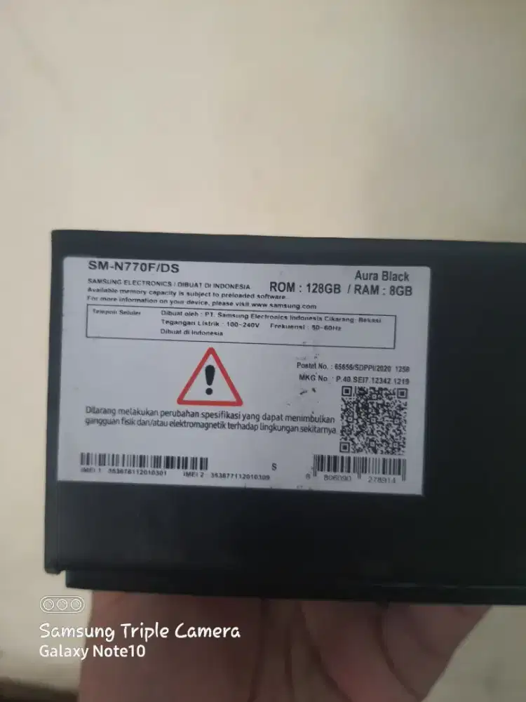 Samsung note 10 lite 8/128 sein