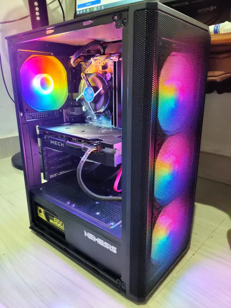 i5 10500 h410m ram16 ssd240 hdd500 Psu Corsair Tx650w MSI RX6600 8GB