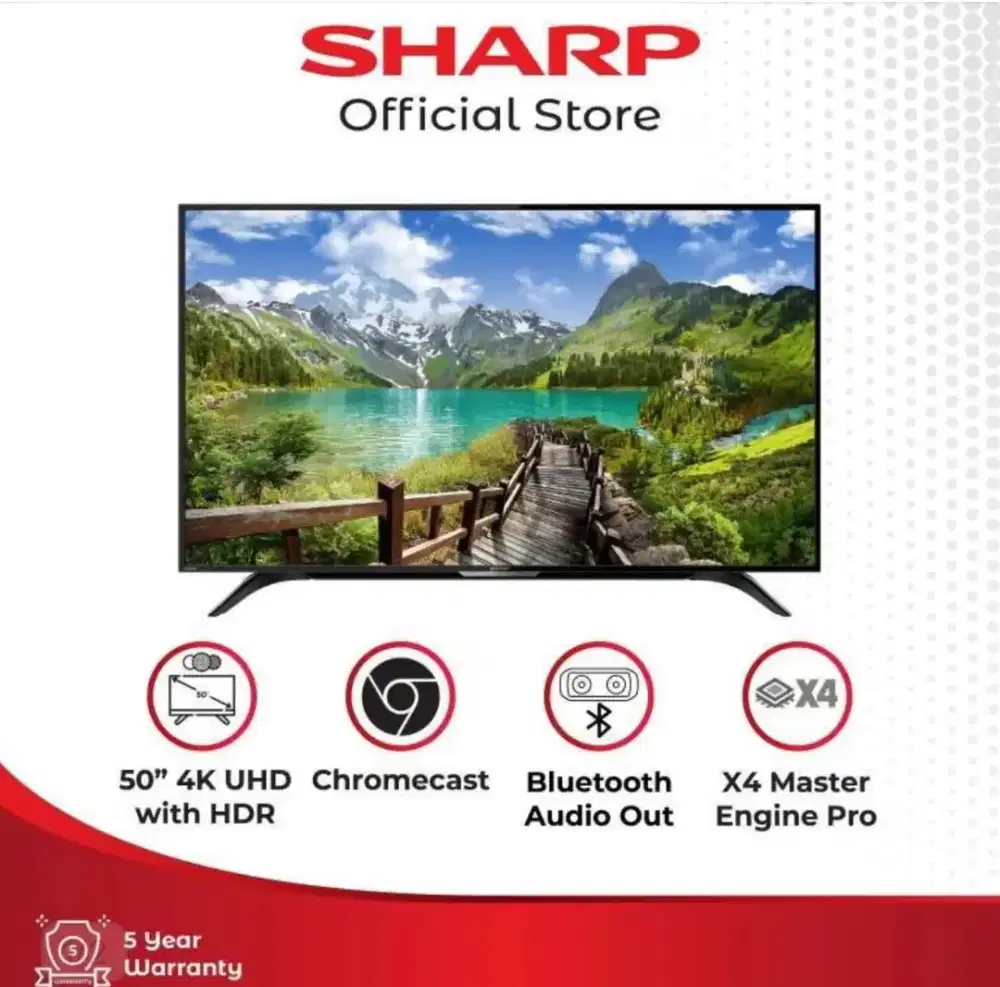 Google TV Sharp Ada promo Cashback dan Cicilan Akhir tahun di Atlanta