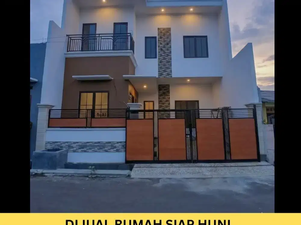 rumah 2 lantai siap huni akses dekat jalan raya kodau