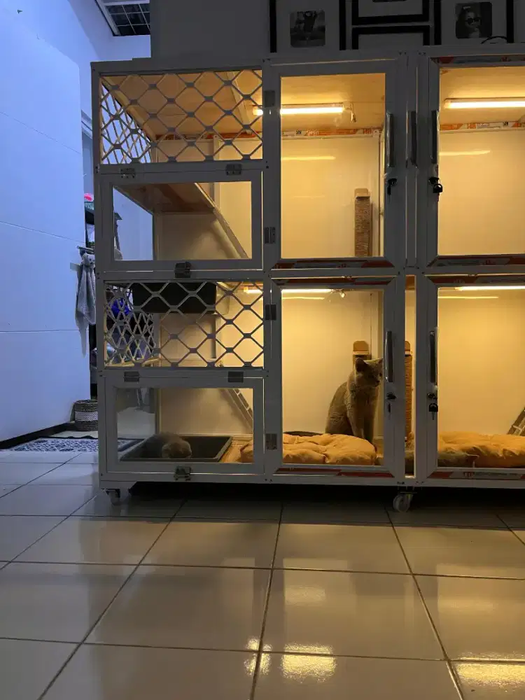 Kandang kucing alumunium BARU MURAH