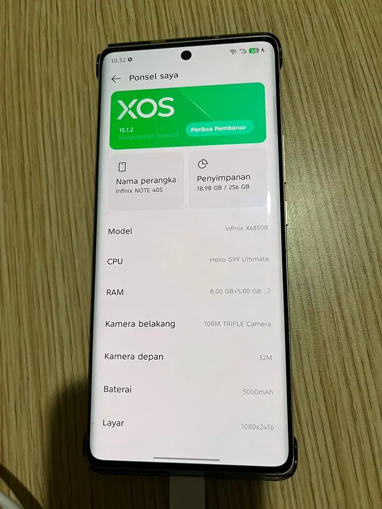 Infinix Note 40S 256Gb Ram 16GB