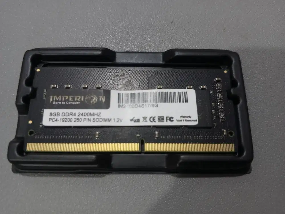 RAM 8GB DDR4, 2400MHZ (merek Imperion)