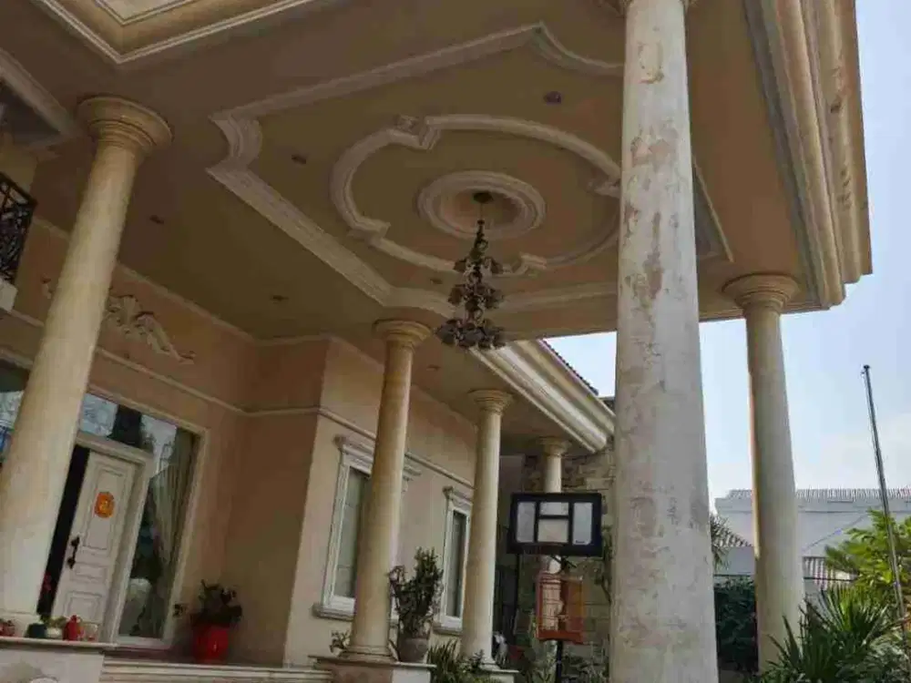 DIJUAL RUMAH KLASIK FULL MARMER DAN  FURNiSH KUPANG INDAH SURABAYA BARAT