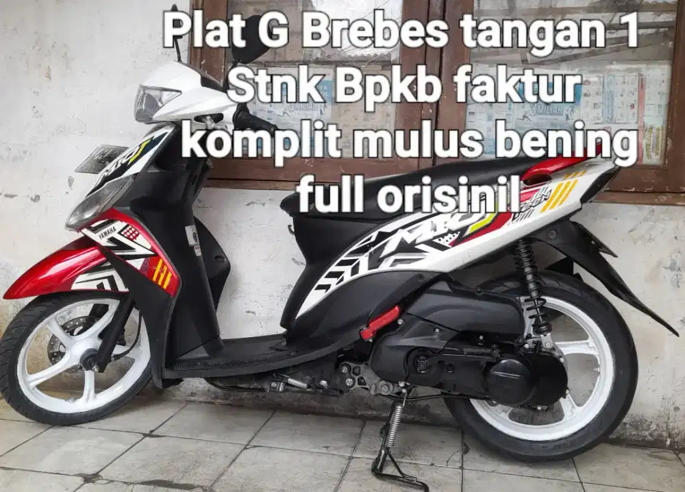 Yamaha Mio J 2013 cw asli Putih merah PLAT G Brebes tangan 1