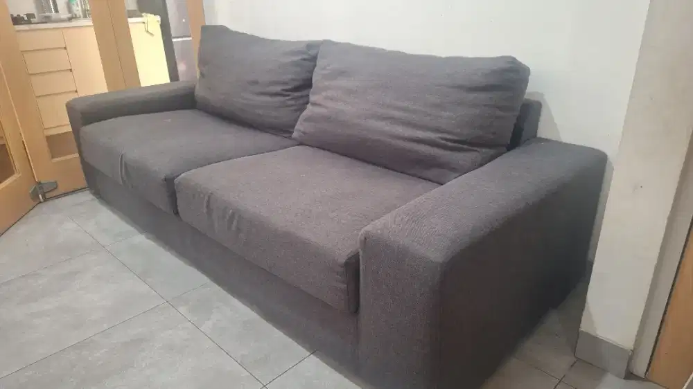 Sofa 3 seater Abu-Abu Tua second