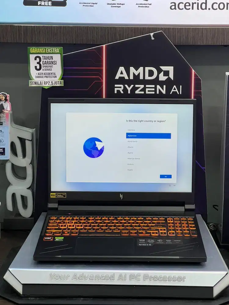 Acer Nitro V 16 ANV16 41 R7W0 Ryzen 7 8845HS 16GB SSD 512GB 16″ WUXGA