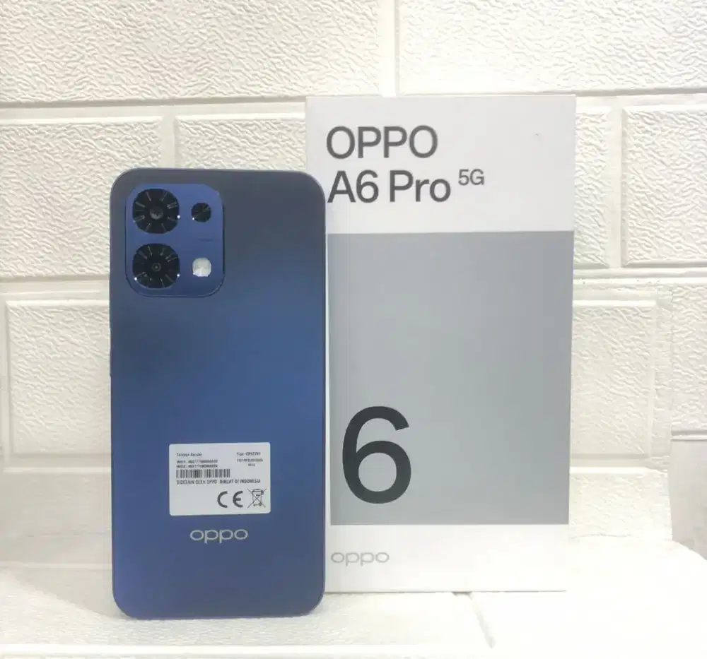Oppo A6 pro 5G 8/256 open dos / like new grs 30/11/2026 original
