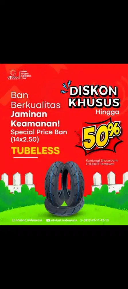 Ban tubles sepeda listrik