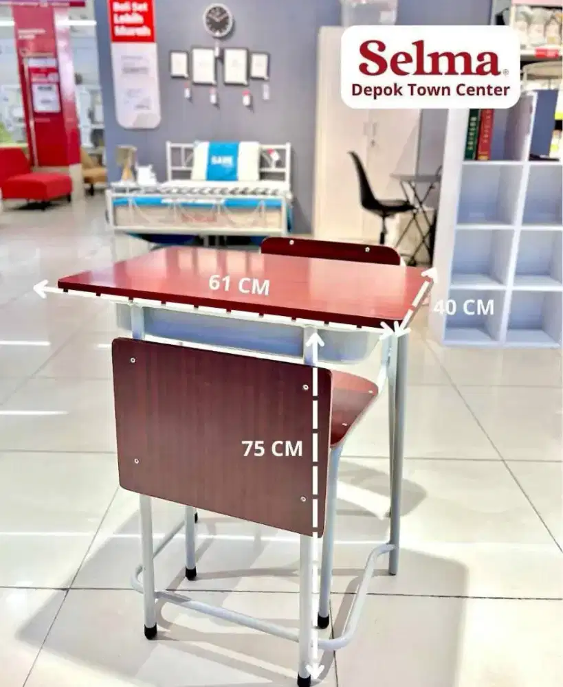 MEJA KURSI BELAJAR SET COCOK UNTUK DI SEKOLAH DAN DI PESANTREN