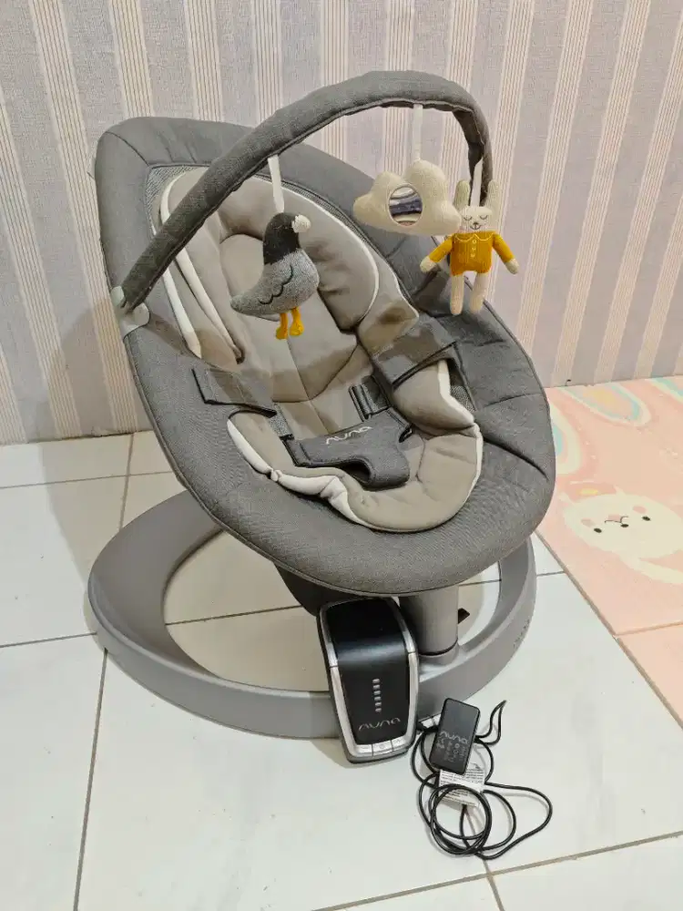 BABY BOUNCER BAYI NUNA LEAF GROW GRANITE GREY MURAH