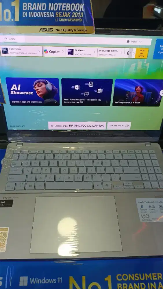 ASUS VIVOBOOK S15 DENGAN CICILAN 0% HOME CREDIT