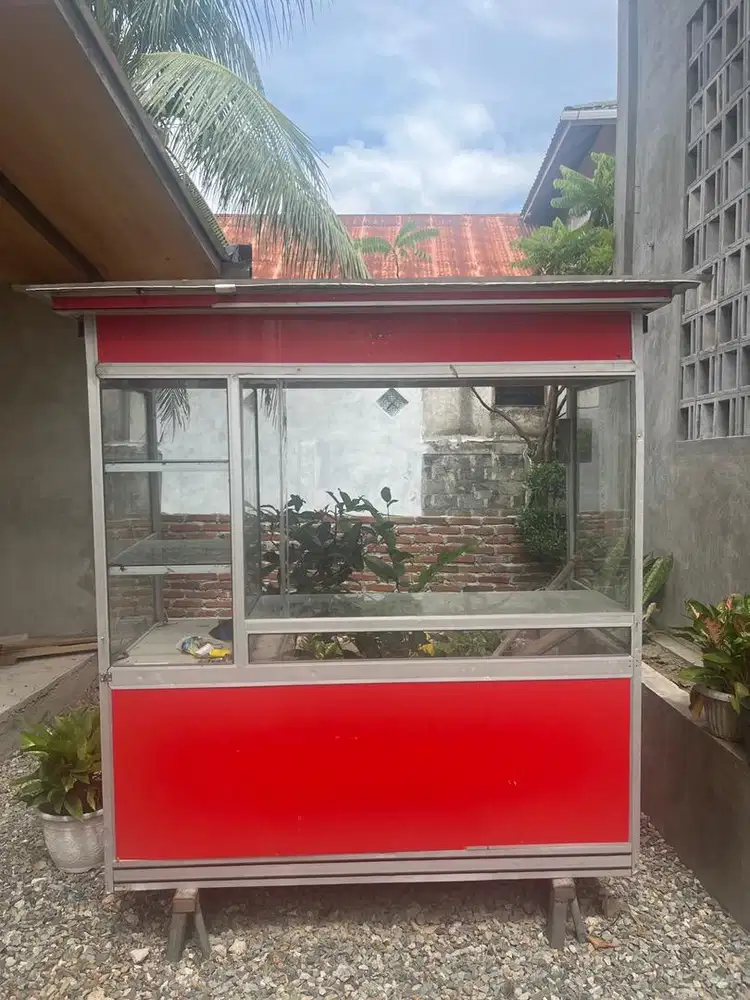 Dijual lemari rak jualan gorengan