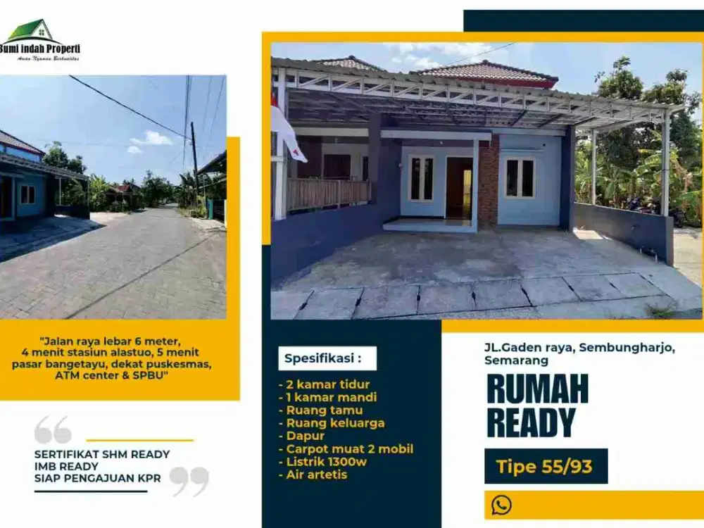 Rumah siaphuni di sembungharjo bangetayu wetan