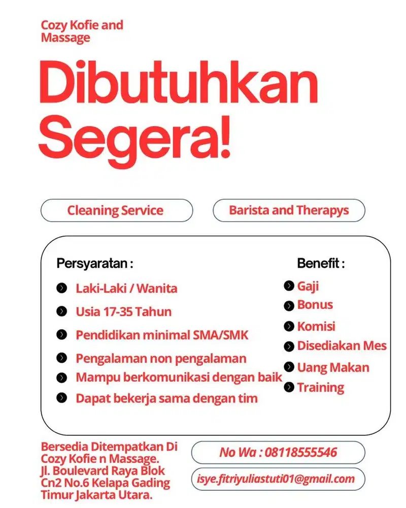Di butuhkan therapys family massage