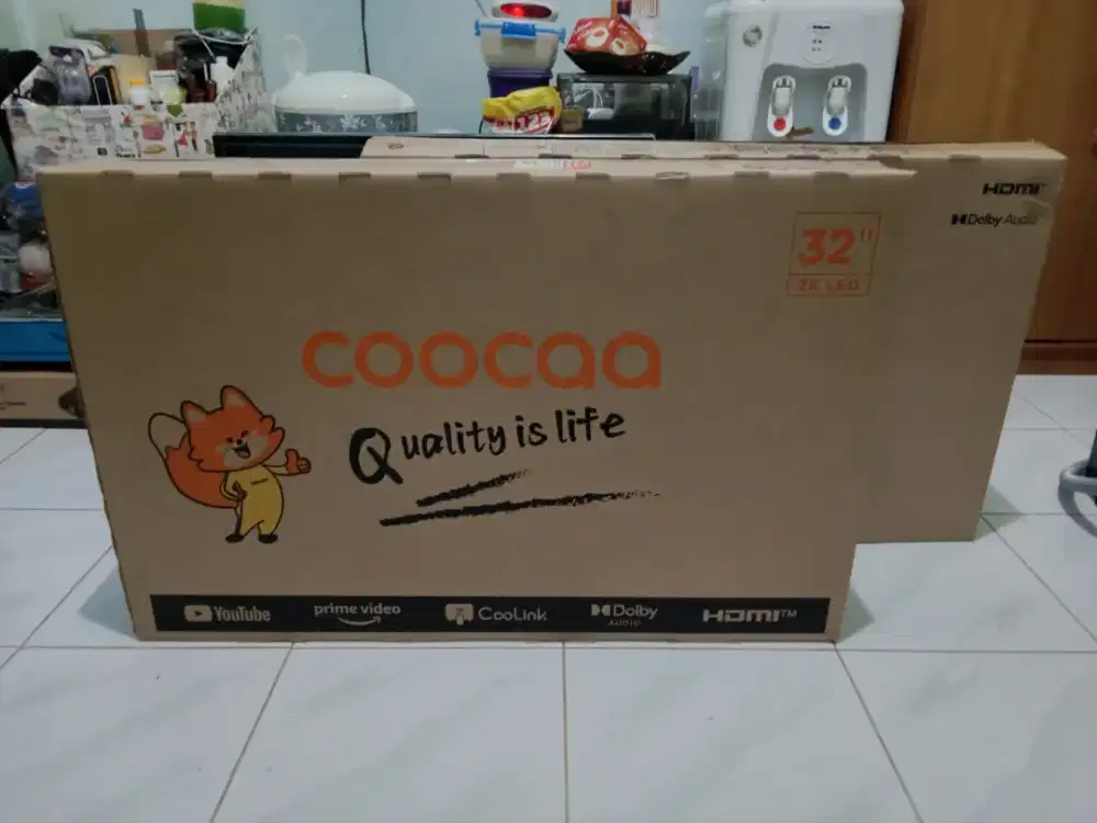 BARU BELOM PAKE, BUKAN BEKAS, HRGA 1.450 NET PAS SMARTV COOCAA 32IN.