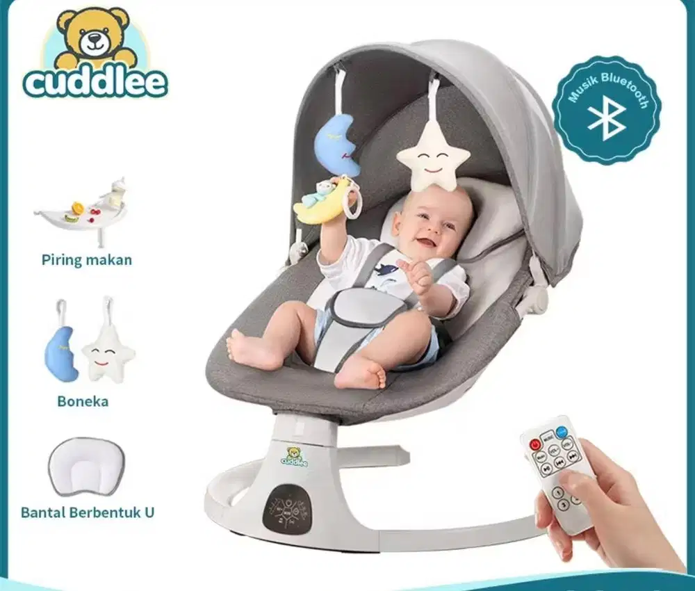 Bouncer ayunan bayi otomatis cuddleme