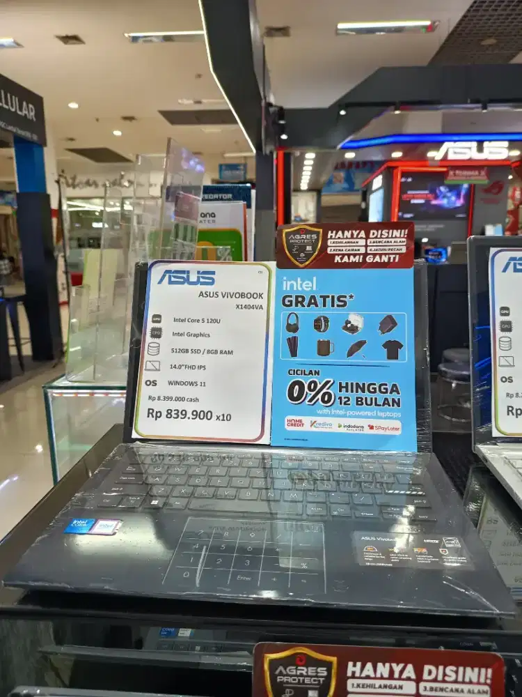 NEW LAPTOP ASUS VIVOBOOK X1404VA 8GB 512GB PROMO TERBATAS GUYSS