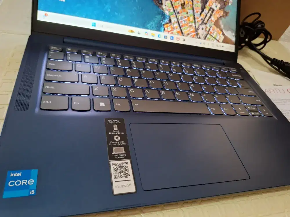 Jual Laptop Lenovo slim 3i Core i5 gen 12 ram 16/512gb no minus