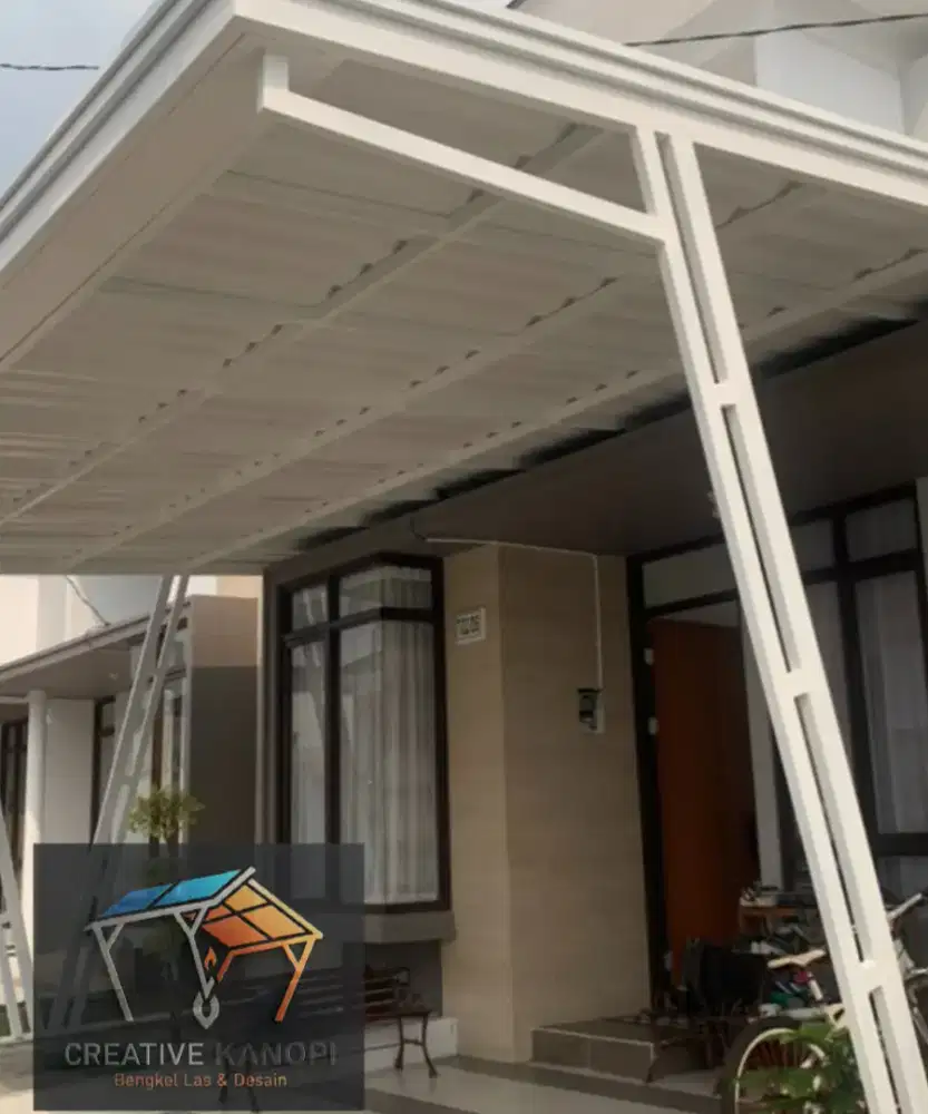 003 kanopi atap upvc alderon twinwall double layer