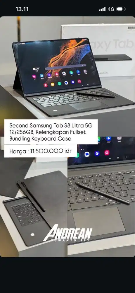 Samsung Tab S8 ultra 5G 12/256