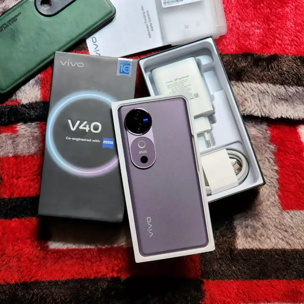 Vivo V40 5G 12/256GB Purple Garansi Resmi Panjang September 2026