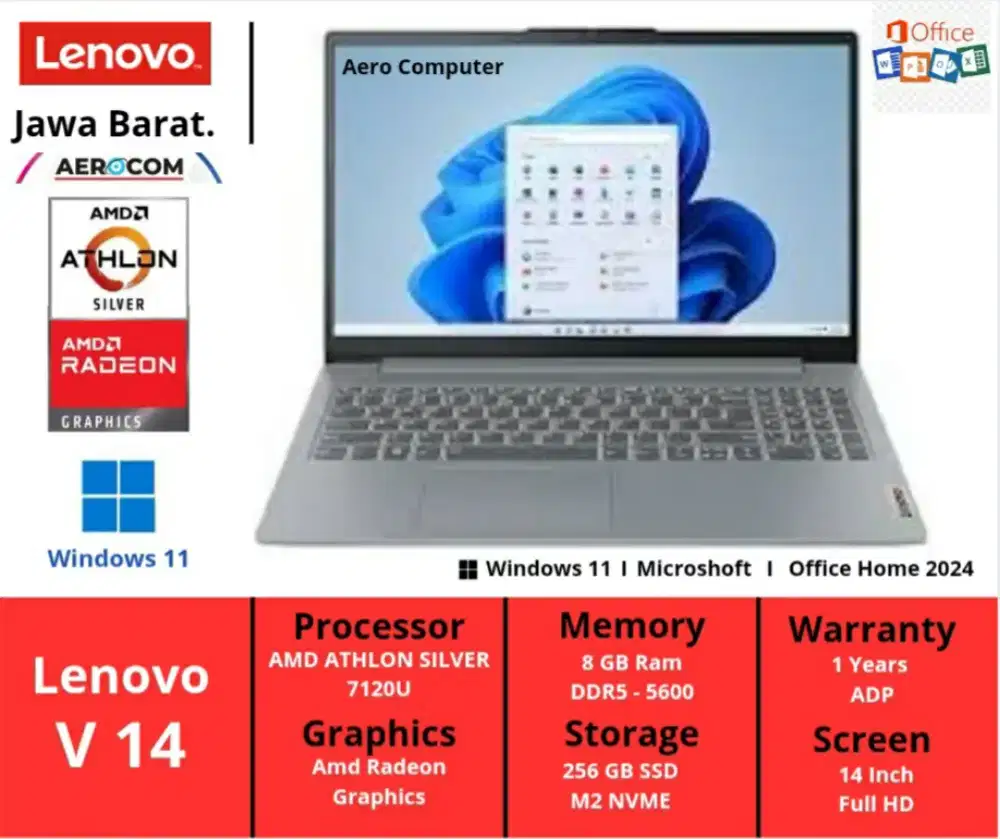 Lenovo V14 AMD ATHLON Silver 7120U