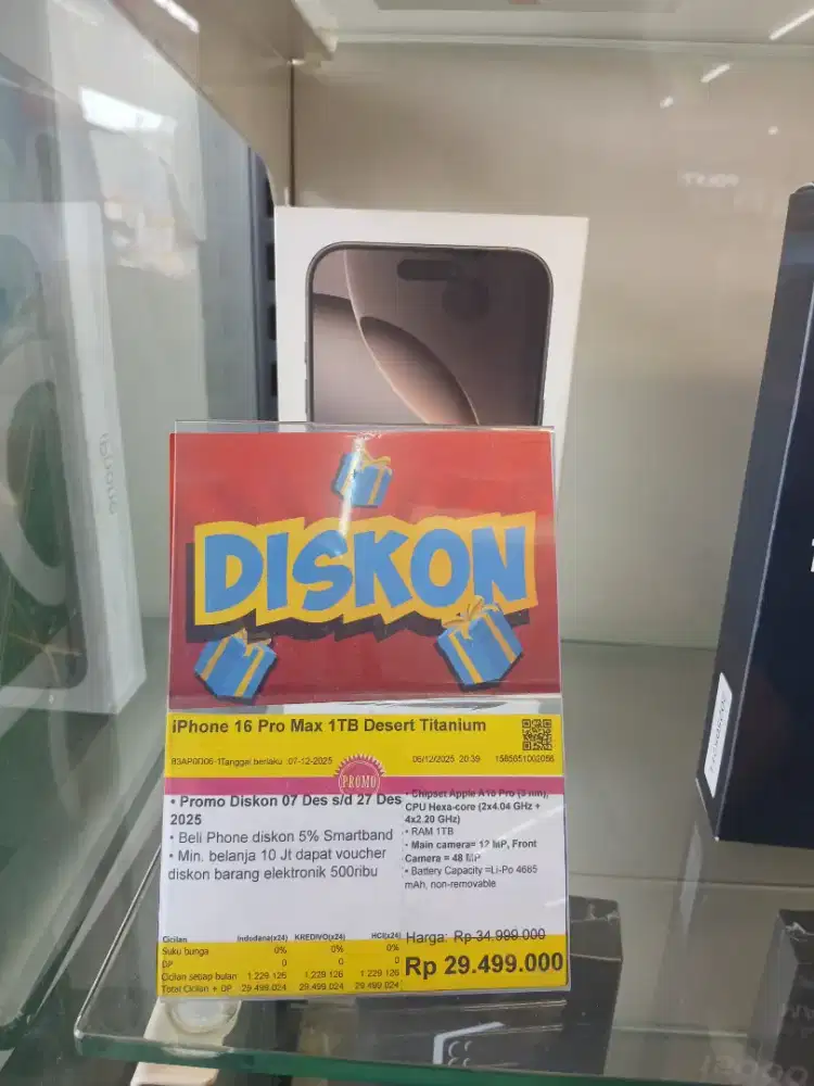 Iphone 16 promax 1 tb cicilan 0%