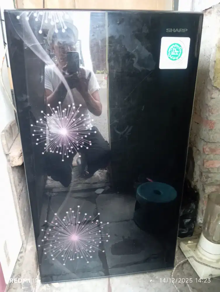 kulkas 1 pintu merek Sharp normal murah baru setaon